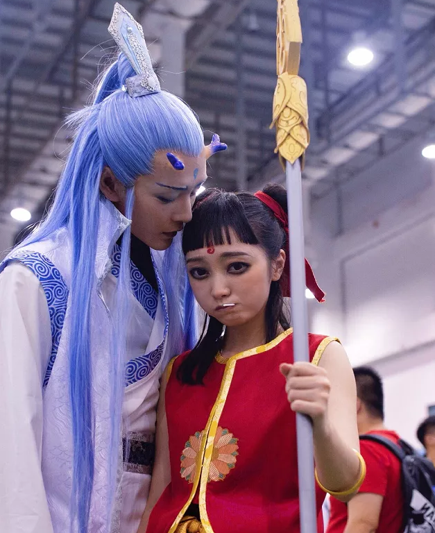 cos哪吒中人物,哪吒扮演者多是女孩,太乙真人扮演者真假难辨