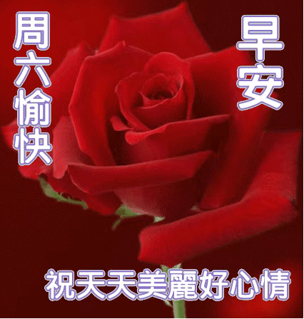 周六清晨早上好问候祝福动态表情图片 星期六最新早安