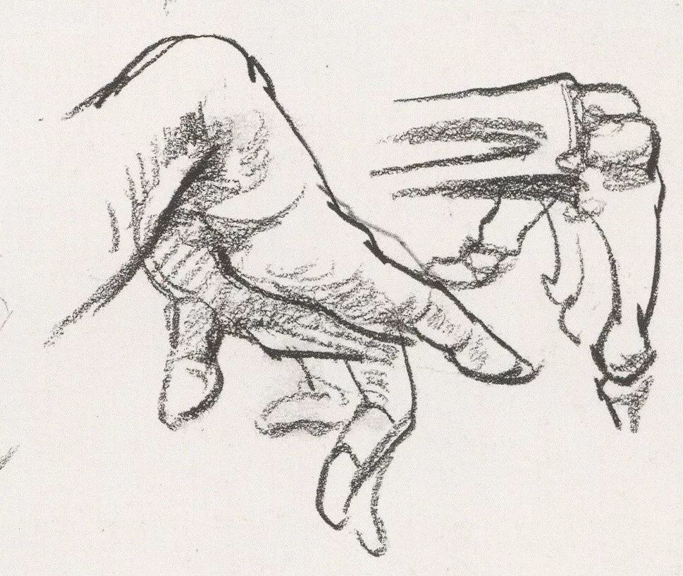 速写局部之手部的刻画