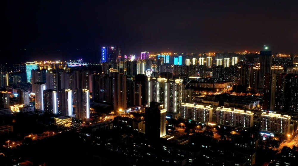 山东,夜景,德州市