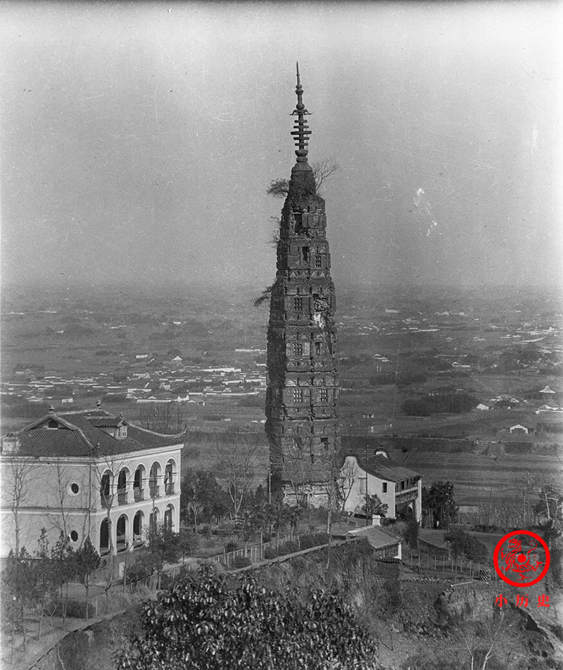 老照片:100年前的杭州西湖美景,风貌古朴