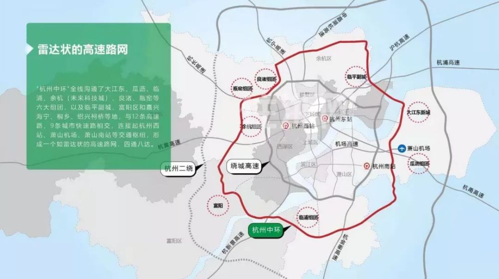 经过钱塘新区,桐乡,海宁的杭州中环有望在2021年全线建成!