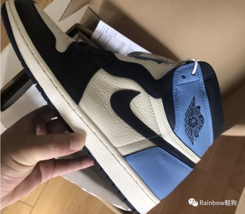 aj1黑曜石北卡蓝上脚赏析 aj1确实还是"凉不了"