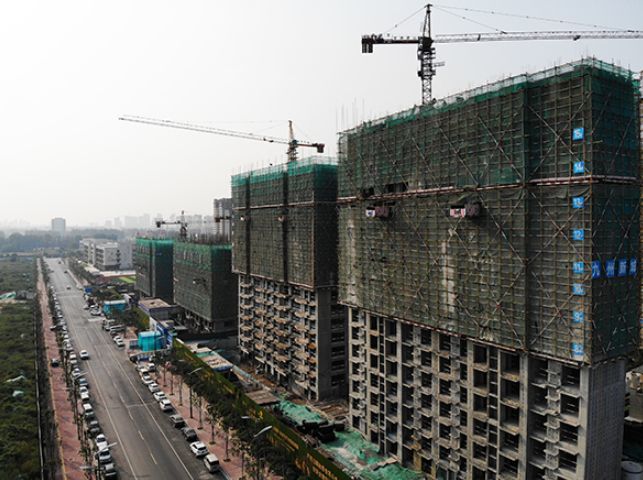 东南方向看1#,2#,3#,4#楼