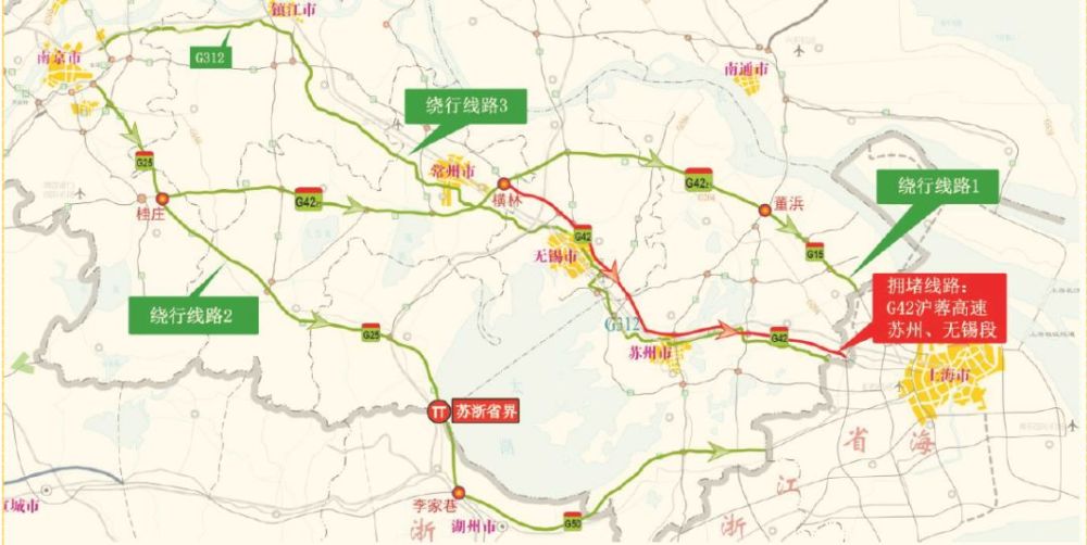 线路3:走312国道至上海.