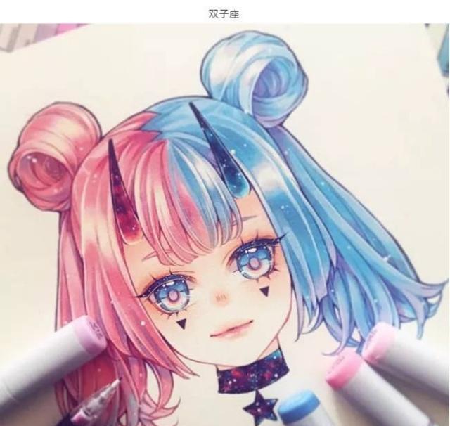 在灵魂画师马克笔下的十二星座,天蝎座妖冶至极