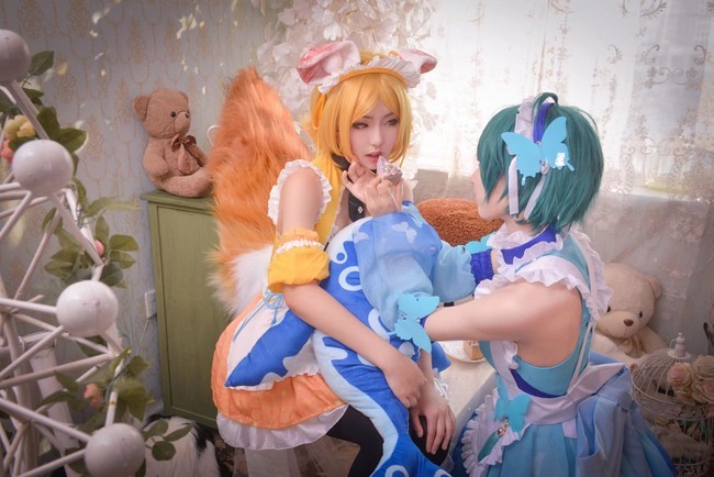 cos:王者荣耀,女仆装小姐姐合集