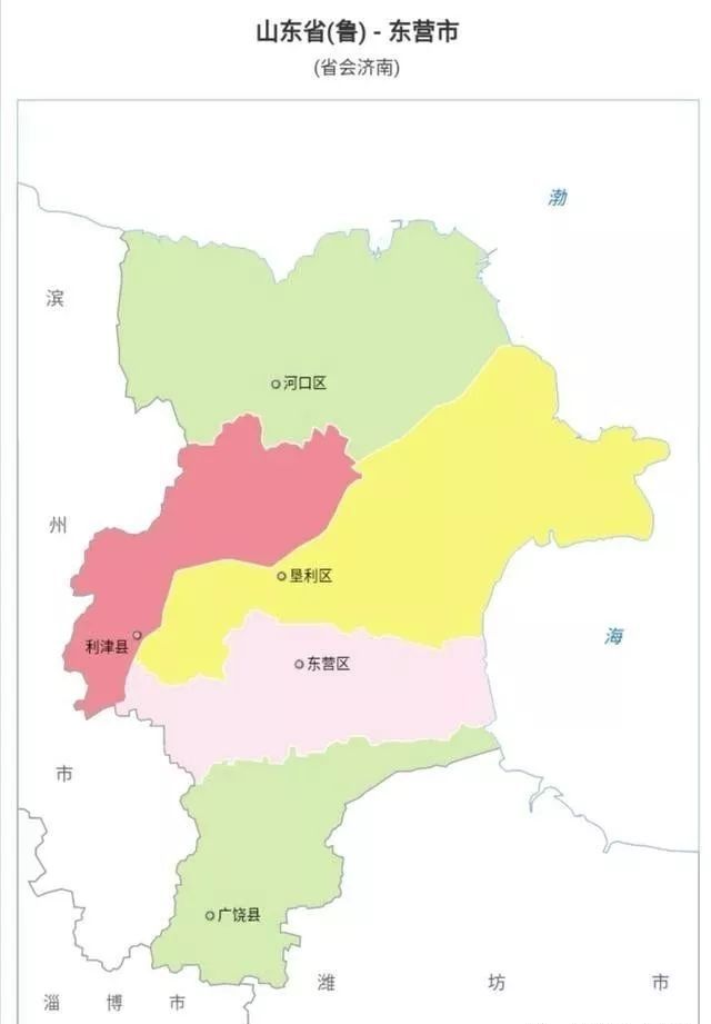 完整版山东省行政区划图,山东县级市达27个,济南轮廓为人字形