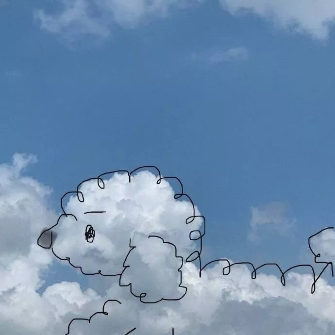 天上有朵云做的狗……这么可爱的云朵狗你见过没?