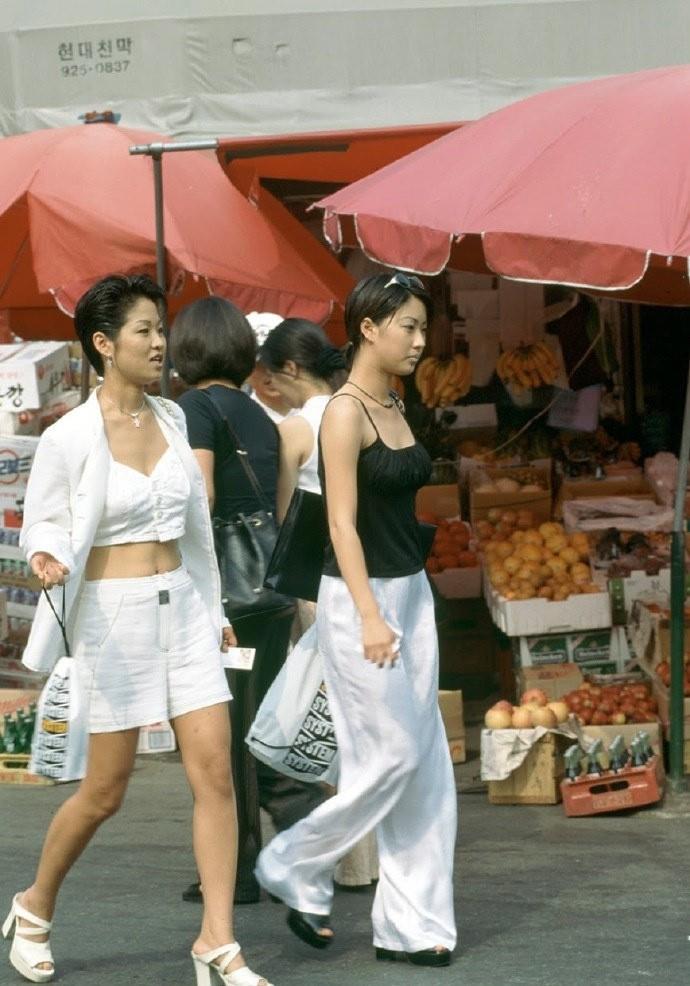 90年代韩国街头时髦女性 天天快报