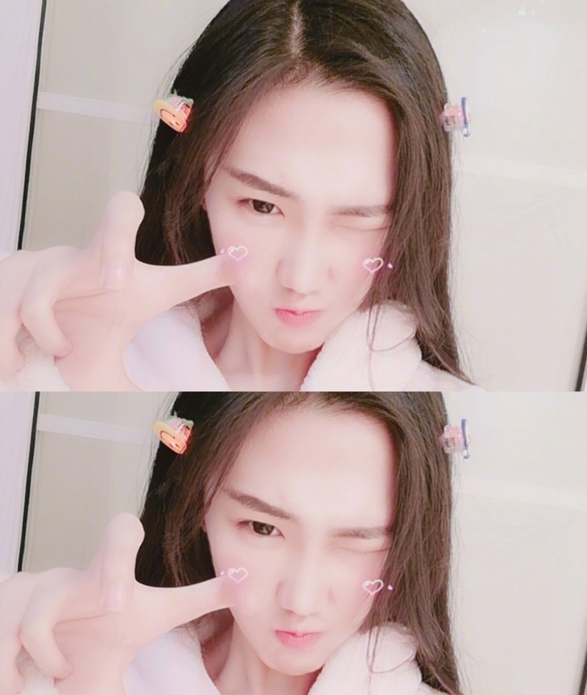 长相清冷,也会卖萌的长发少女