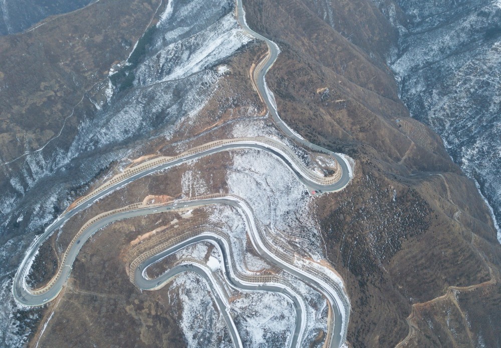 西安最美的盘山公路,山路九曲十八弯,犹如一条巨型雪龙
