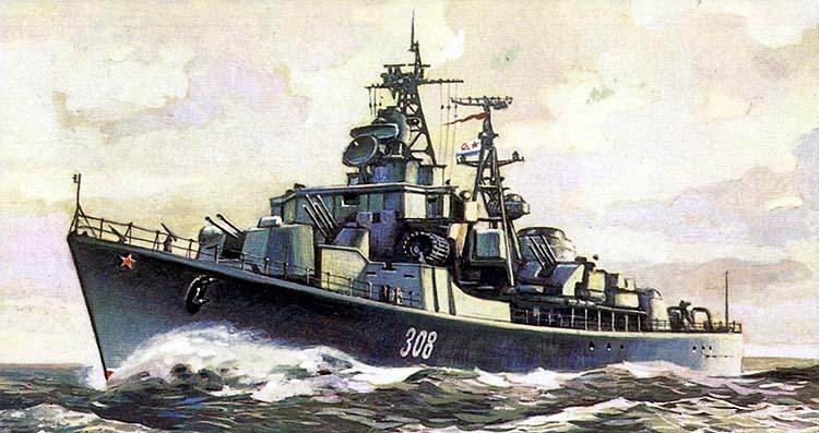 57型克鲁普尼级驱逐舰,是苏联海军于上个世纪五十年代在基尔丁级驱逐