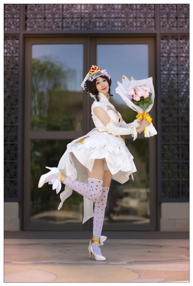 小乔纯白花嫁cos,想要pick末图的小姐姐