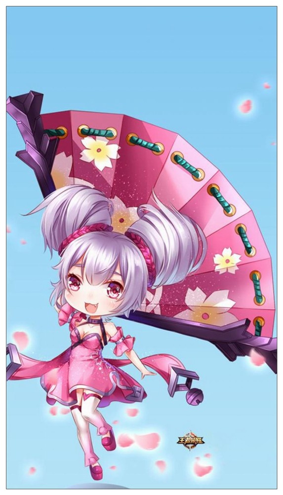 王者荣耀q版手机壁纸:小乔可爱值上升