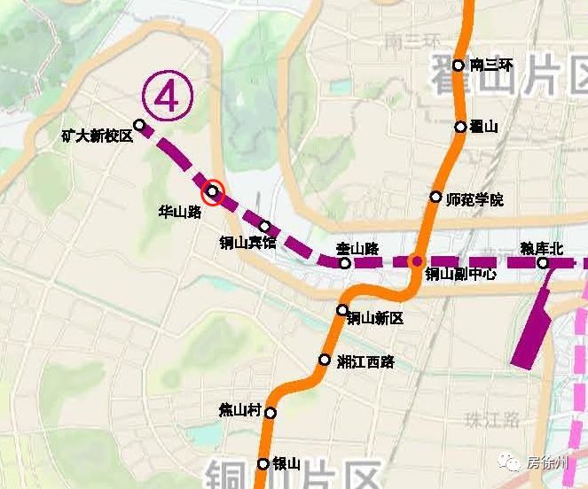 出行交通:项目距离规划中的徐州地铁4号线华山路站,大概800米.
