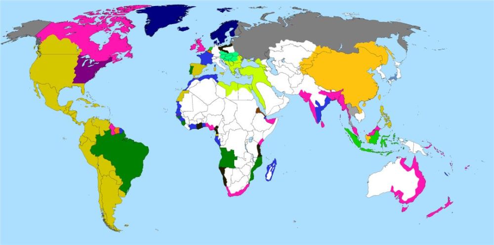 西班牙帝国,荷兰帝国,大英帝国及大清帝国的盛世