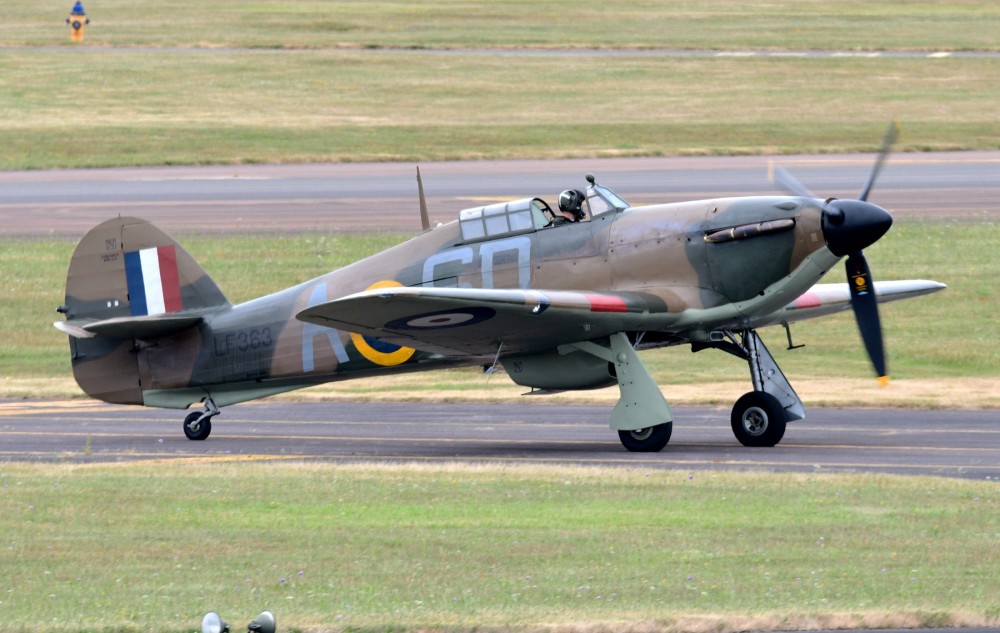 英国空军二战时期的经典机型之一 飓风战斗机.
