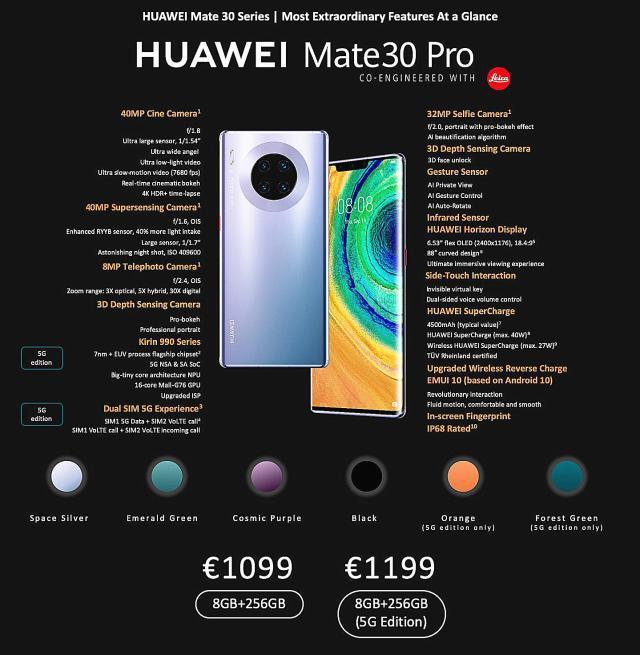 华为mate30配置参数,华为mate40配置参数 华为mate30:不谈参数,说点发布会上意想不到的4件事