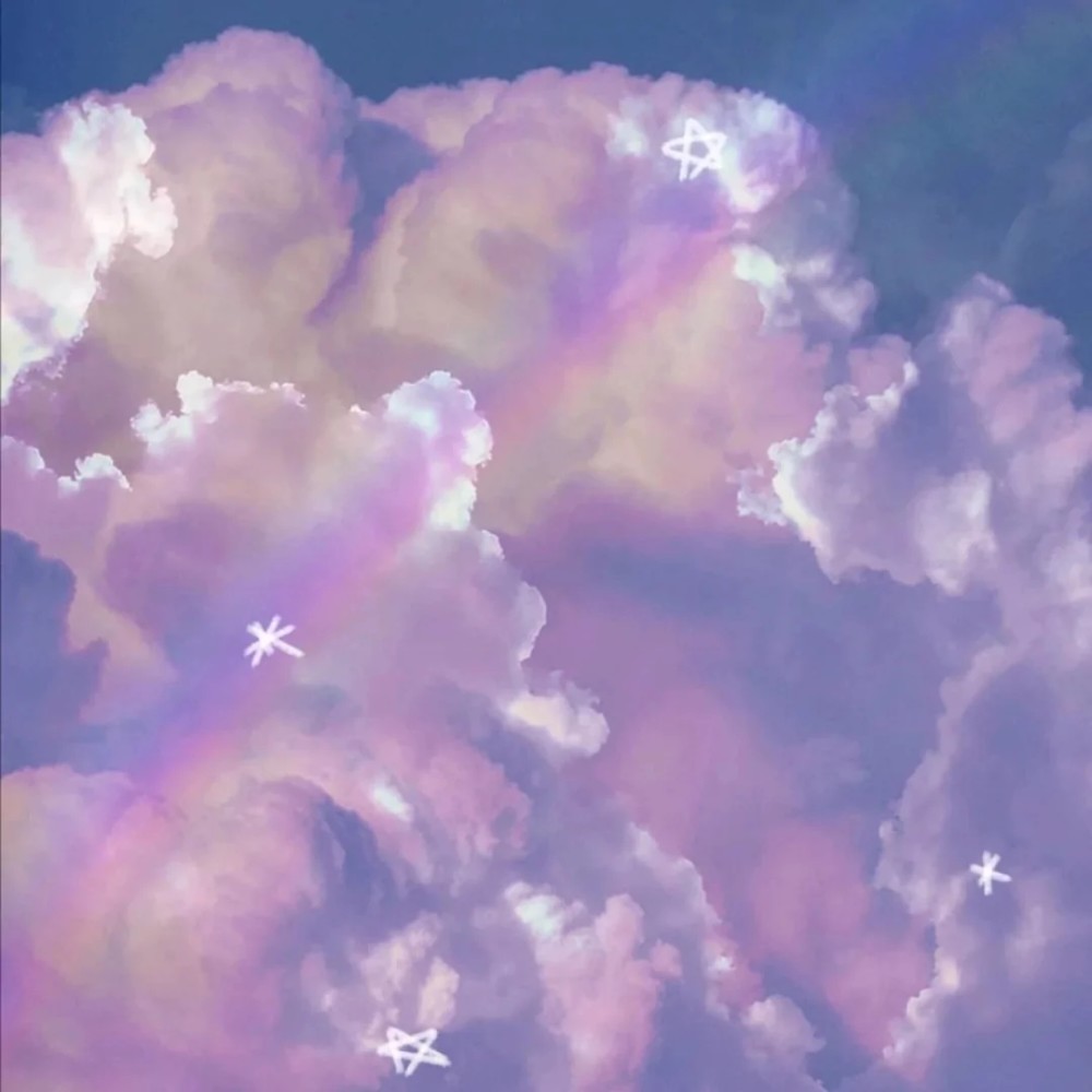 仙女背景图:我把喜欢藏进云朵里,风一吹就悄悄说"爱你