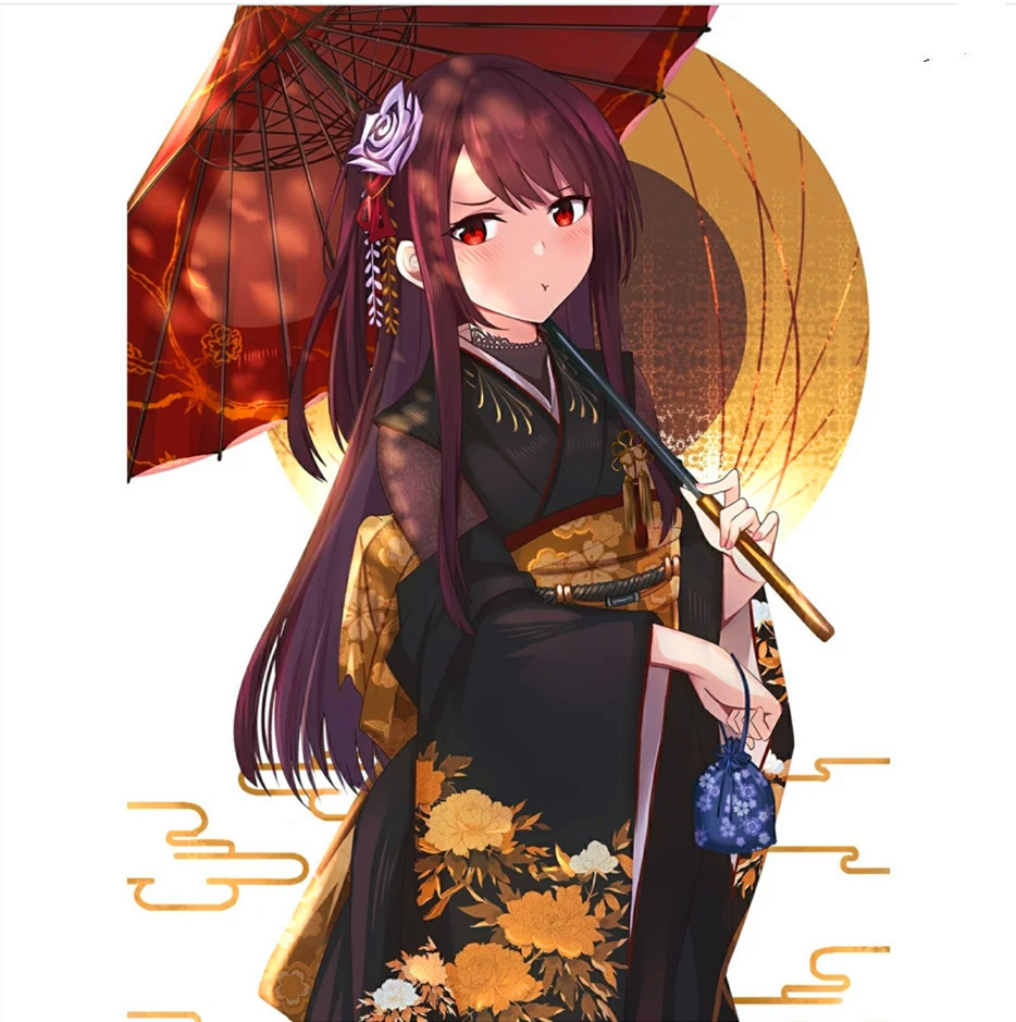 小姐姐,"和服风"的二次元头像来了,张张萌化你的心,安排!