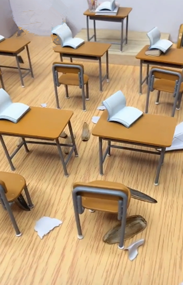 万物可 迷你 牛奶ok 餐桌ok 看到教室 学生都去哪里了 看点快报