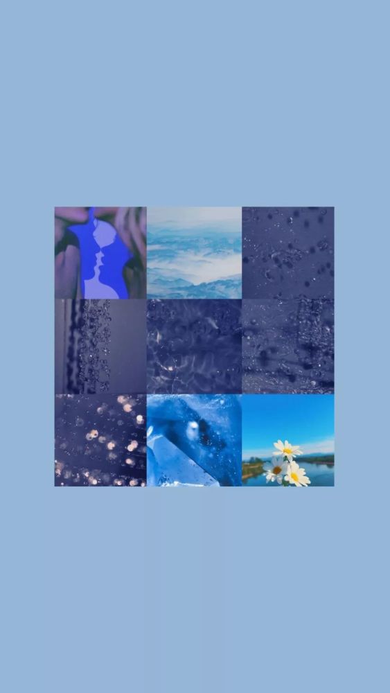 抖音锁屏壁纸简约蓝色