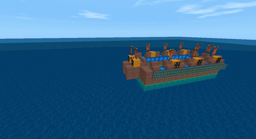 迷你世界:大神5步造海盗船,配备40枚炮弹,玩家:水上金刚!