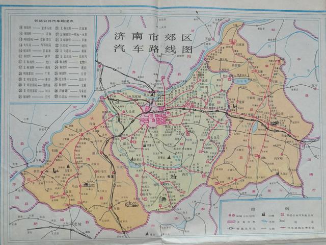 城市老地图系列之——被历城县包围的济南