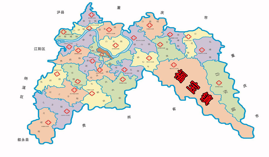 四川省泸州市合江县有二十余个乡镇,其中有一个镇的幅员面积可谓十分