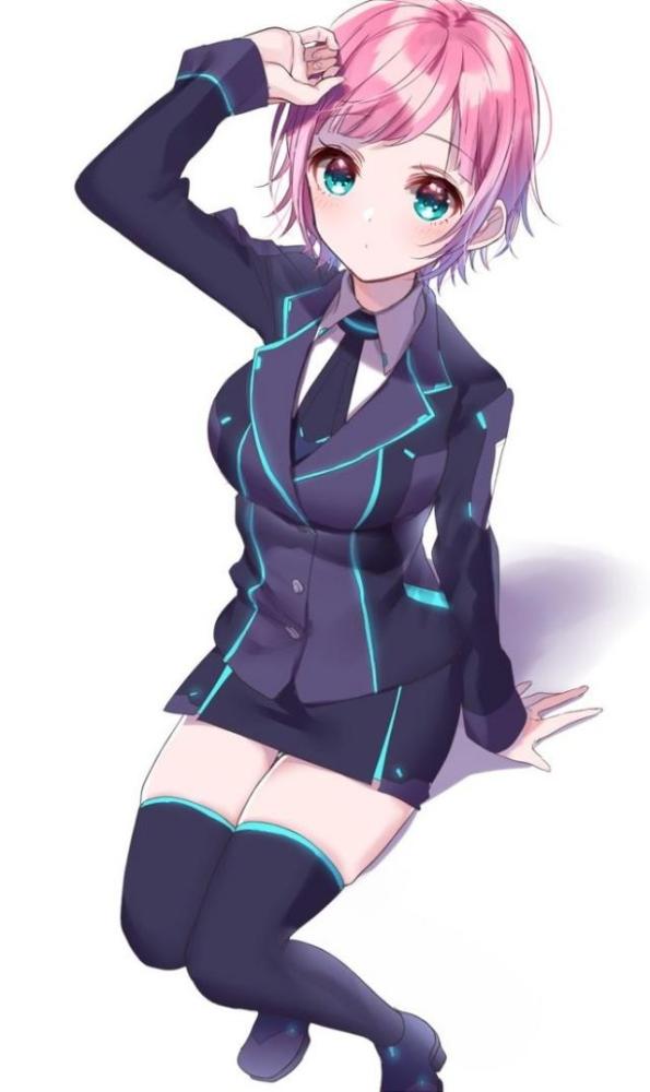 服饰华丽高贵的二次元板绘