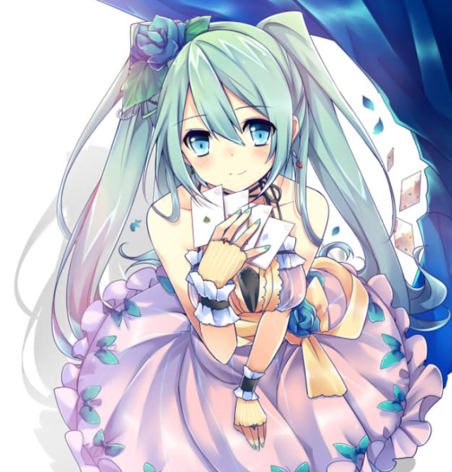 经典的漫画形象初音小姐姐