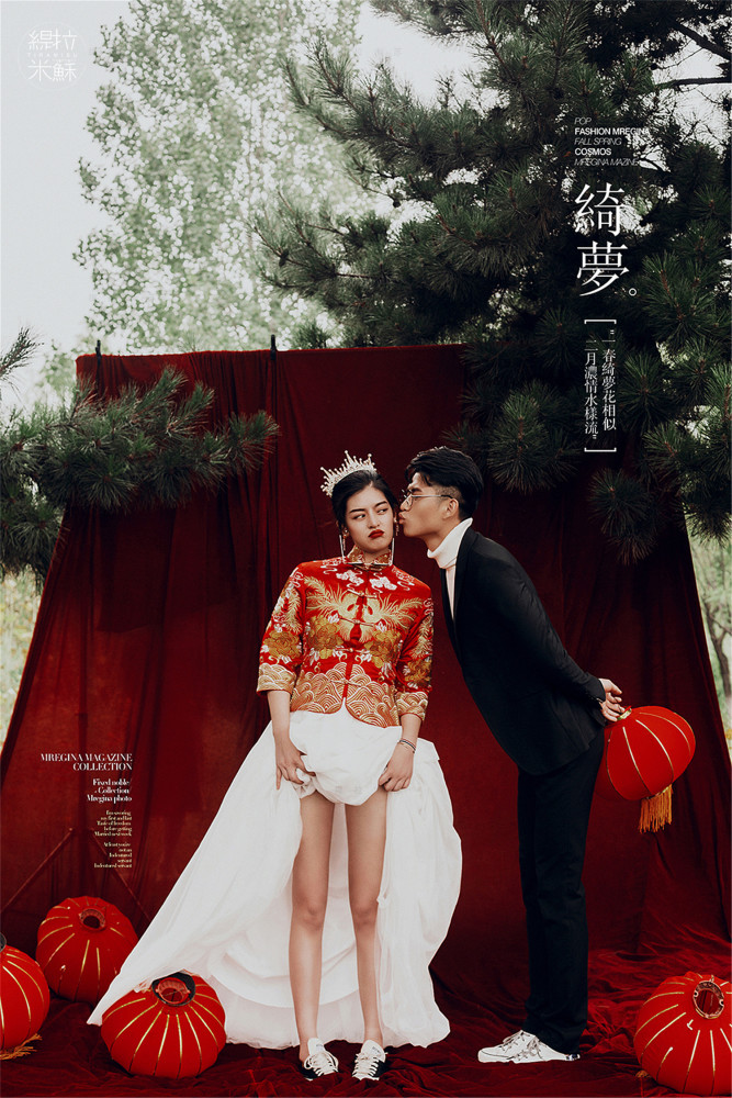 中式秀禾服婚纱照真的蛮好看的呢!
