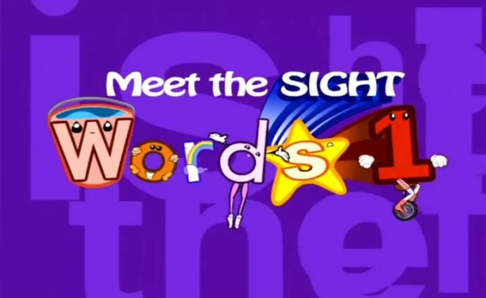 有关视觉词的动画,大家可以看meet the sight words.