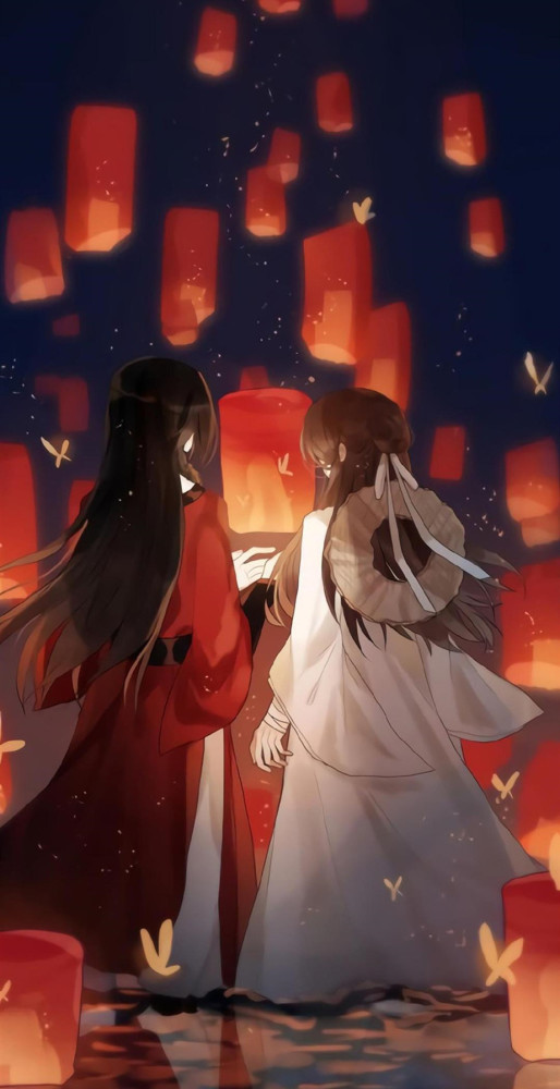 天官赐福,花城谢怜,动漫壁纸,古风壁纸,手机壁纸