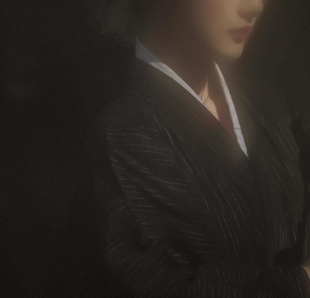 面容憔悴的和服少女,是在思念谁吗