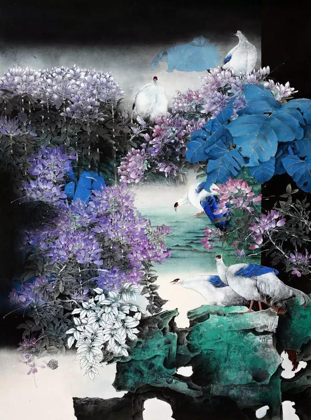 梁瀚文,画家,未君,工笔画,花鸟画