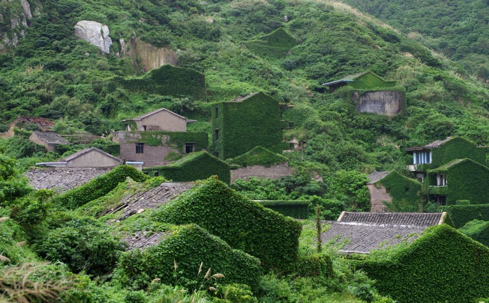 一岛上有个无人村,进入只有一条道路,两三个老人留守在那里