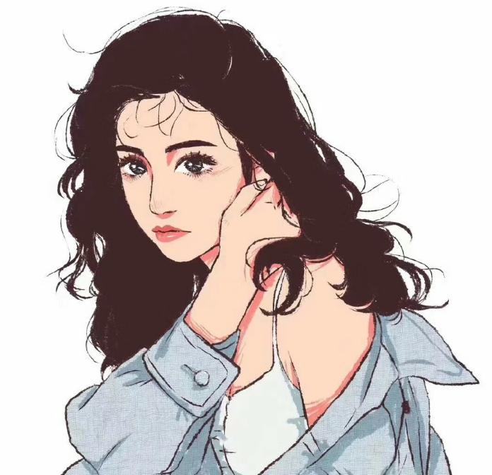 手绘·清新·女生头像:想要卓尔不群,就要有鹤立鸡群的资本