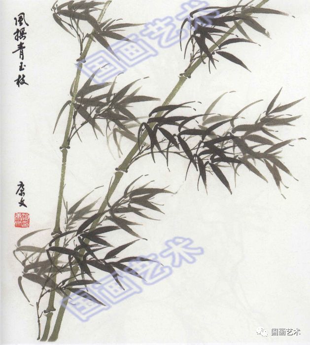 图文教程:写意兰竹范画步骤