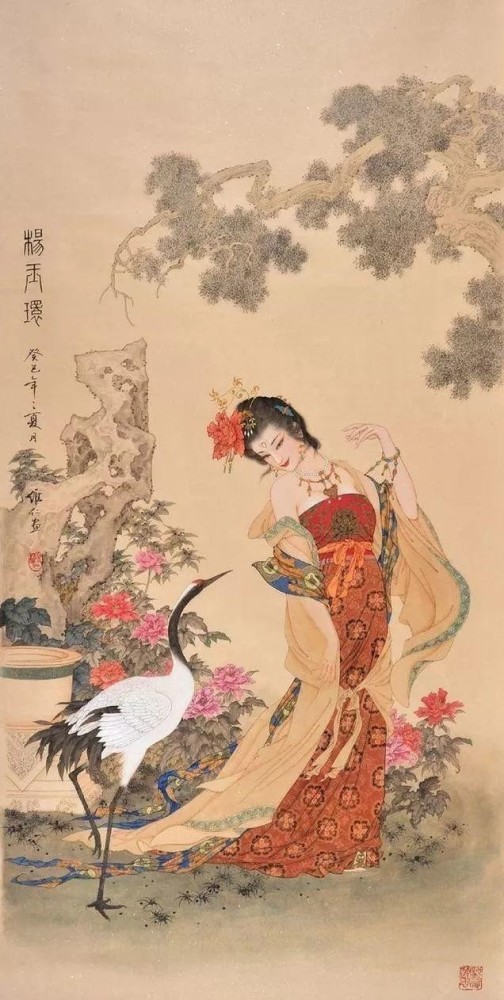 仕女图,项维仁,貂蝉,西施,古风,绘画