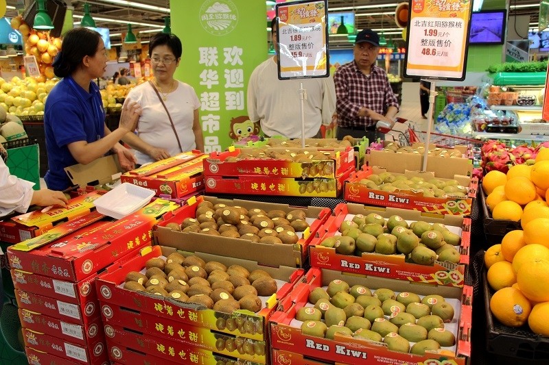 周至"牵手"上海联华超市 拓展猕猴桃销售新市场
