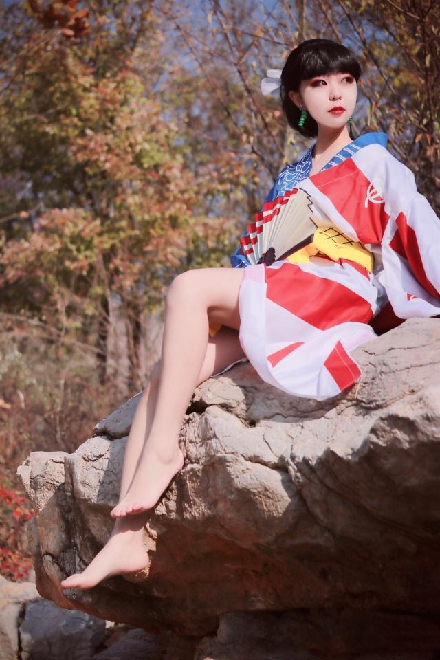 cosplay:可爱美女,犬夜叉神乐