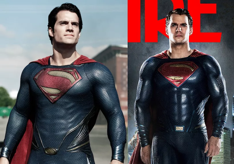 超人的服装在《蝙蝠侠大战超人》和《钢铁侠》中有什么不同