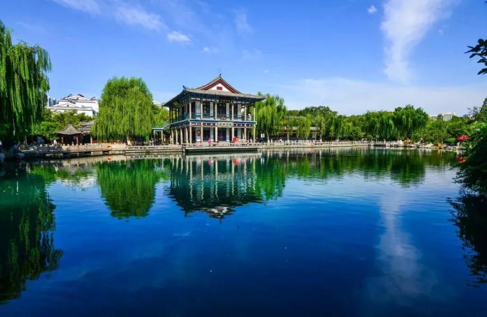 济南,五龙潭公园,公园,大明湖,旅游景区,环城公园