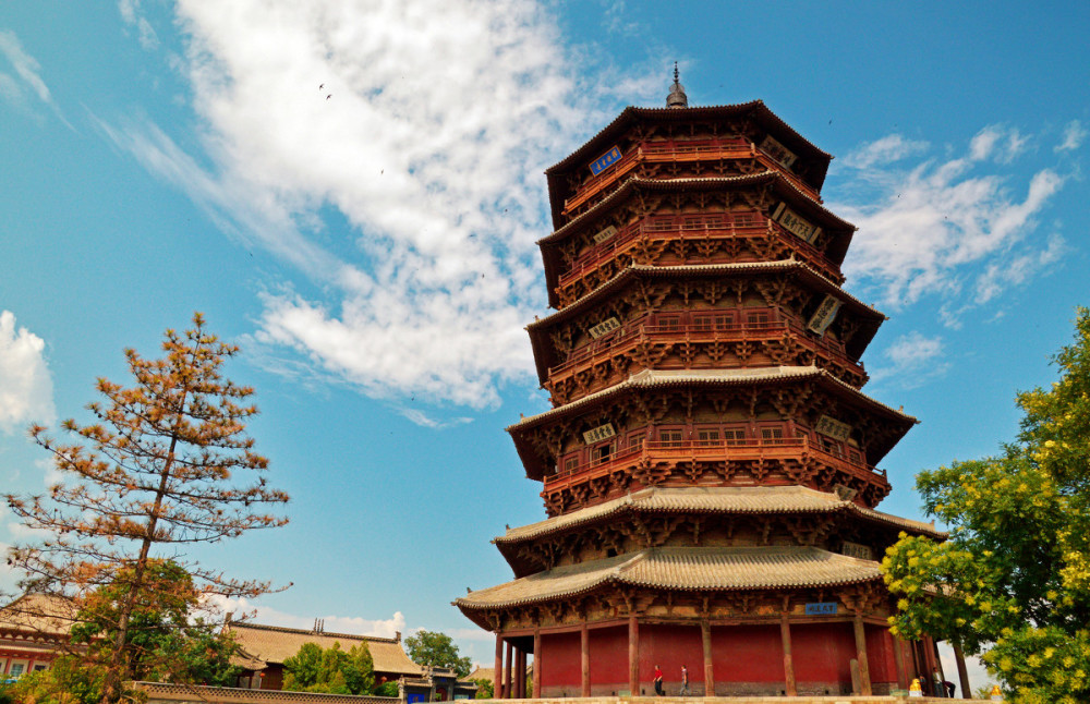 世界最高木塔就在中国,无钉无铆屹立近千年不倒,和比萨斜塔齐名