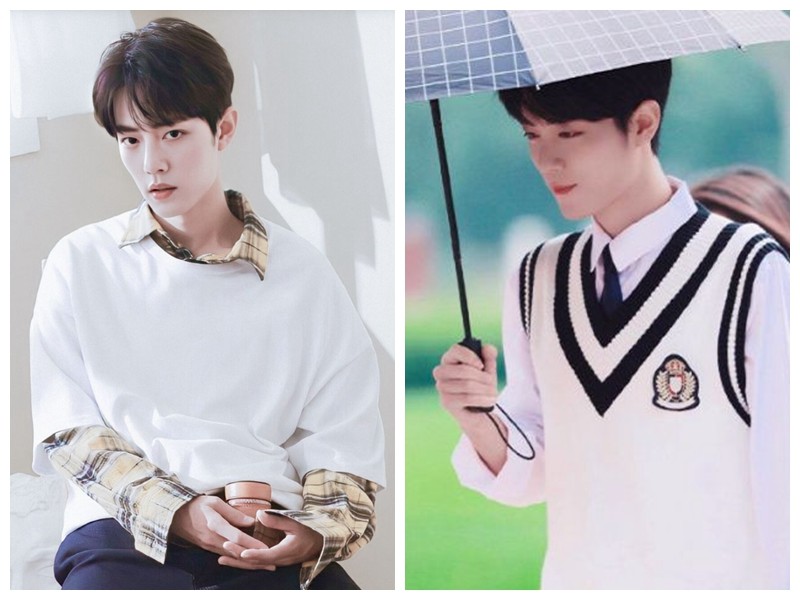 穿校服的5位男星,千玺乖巧,王一博帅气,肖战闪耀全场