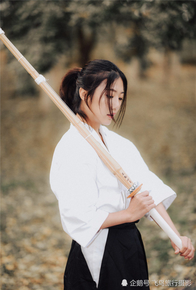 帅气的剑道少女,青春靓丽,英姿飒爽,英气十足