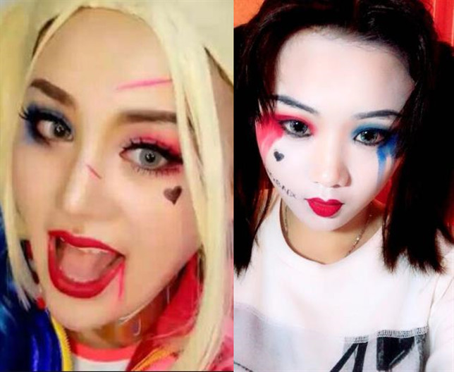 各路大神仿妆小丑女,有人真的画成了小丑,她却美得令人移不开眼