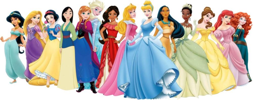 灰姑娘,长发公主,贝儿公主和睡美人等14位美丽的迪士尼公主
